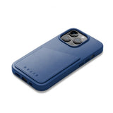 Mujjo iPhone 14 Pro Kuori Full Leather Wallet Case Tan