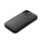 Mujjo iPhone 14 Full Leather Wallet -suojakuori, ruskea