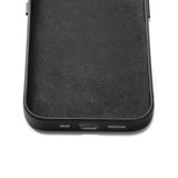 Mujjo iPhone 14 Full Leather Wallet Case, musta
