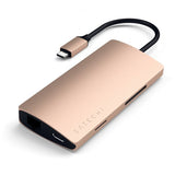 Satechi USB-C Multi-Port-sovitin 4K Gigabit Ethernet V2 kulta