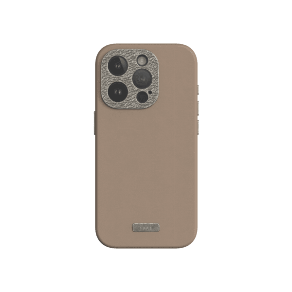 Moshi iPhone 15 Pro -suojakuori Napa MagSafe Woodsmoke Brown