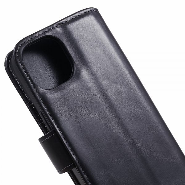 Nordic Covers iPhone 12/iPhone 12 Pro -kuori Essential Leather Raven Black