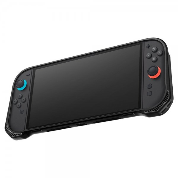 Spigen Nintendo Switch 2 -suojakuori Rugged Armor, mattamusta