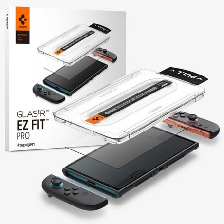 Spigen Nintendo Switch 2 -näytönsuoja GLAS.tR EZ Fit Pro 2 kpl