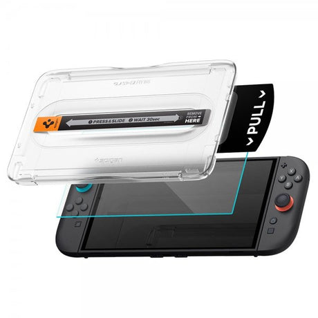 Spigen Nintendo Switch 2 -näytönsuoja GLAS.tR EZ Fit Pro 2 kpl