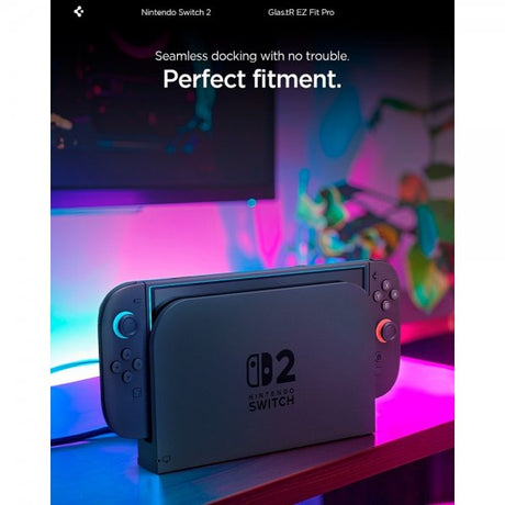Spigen Nintendo Switch 2 -näytönsuoja GLAS.tR EZ Fit Pro 2 kpl