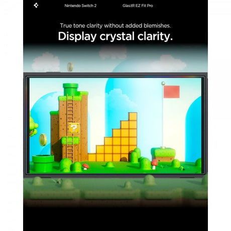 Spigen Nintendo Switch 2 -näytönsuoja GLAS.tR EZ Fit Pro 2 kpl
