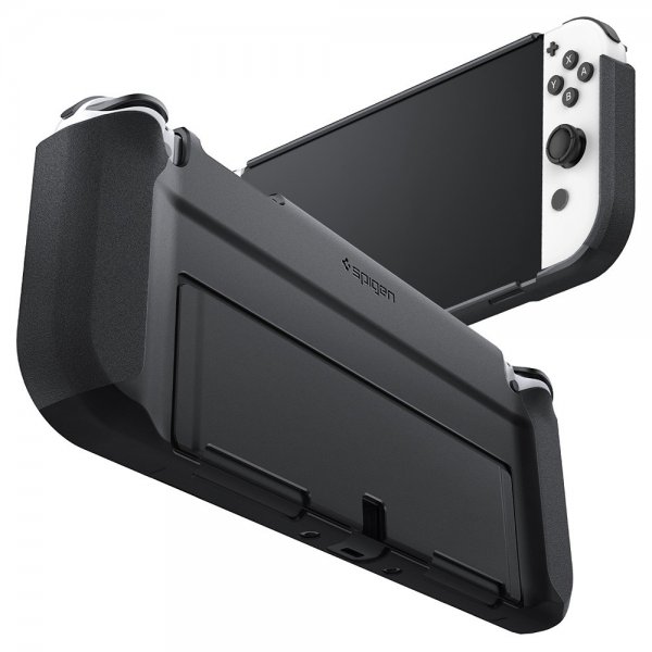 Spigen Nintendo Switch OLED -kuori, Thin Fit, musta