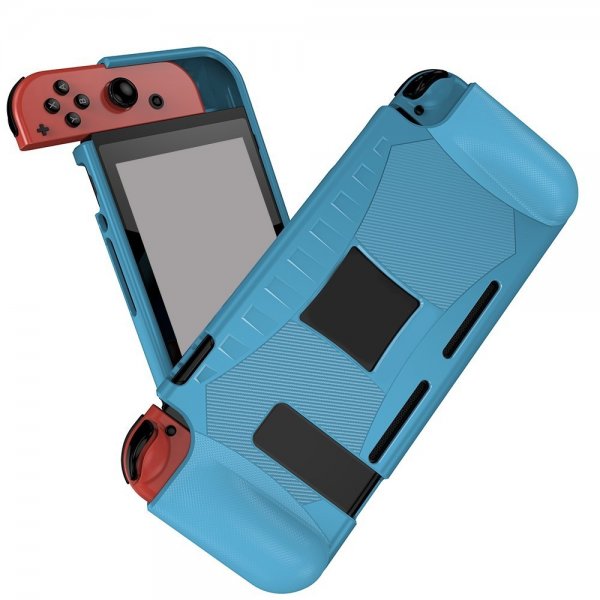 Nintendo Switch -kuoret, hiilikuitukuvio, sininen
