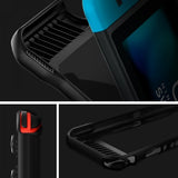 Spigen Nintendo Switch -kuori Rugged Armor mattamusta