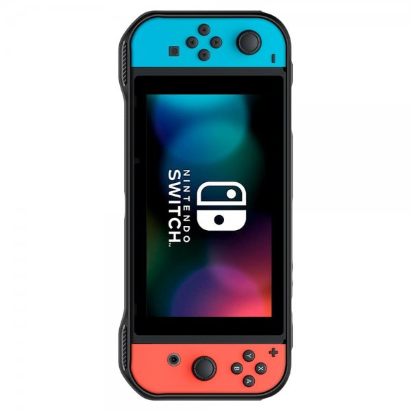 Spigen Nintendo Switch -kuori Rugged Armor mattamusta