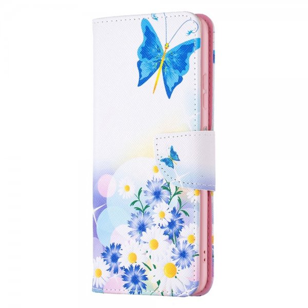 Nokia G11/G21 Suojakotelo Perhos- ja kukka-aiheilla