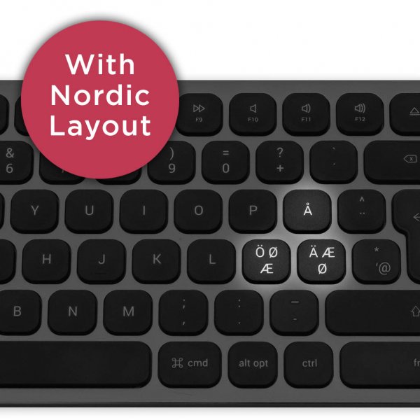 Satechi-näppäimistö langallisella USB-liitännällä, pohjoismainen asettelu, Space Gray