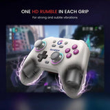 GameSir Nova HD Rumble -peliohjain 2.4G Retro White