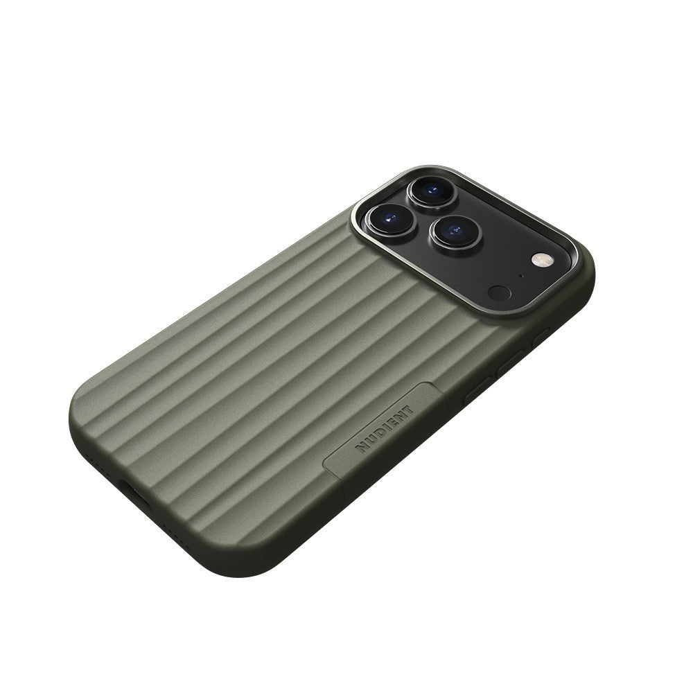 Nudient iPhone 17 Pro/iPhone 18 Pro Kuori Bold Case MagSafe Olive Green