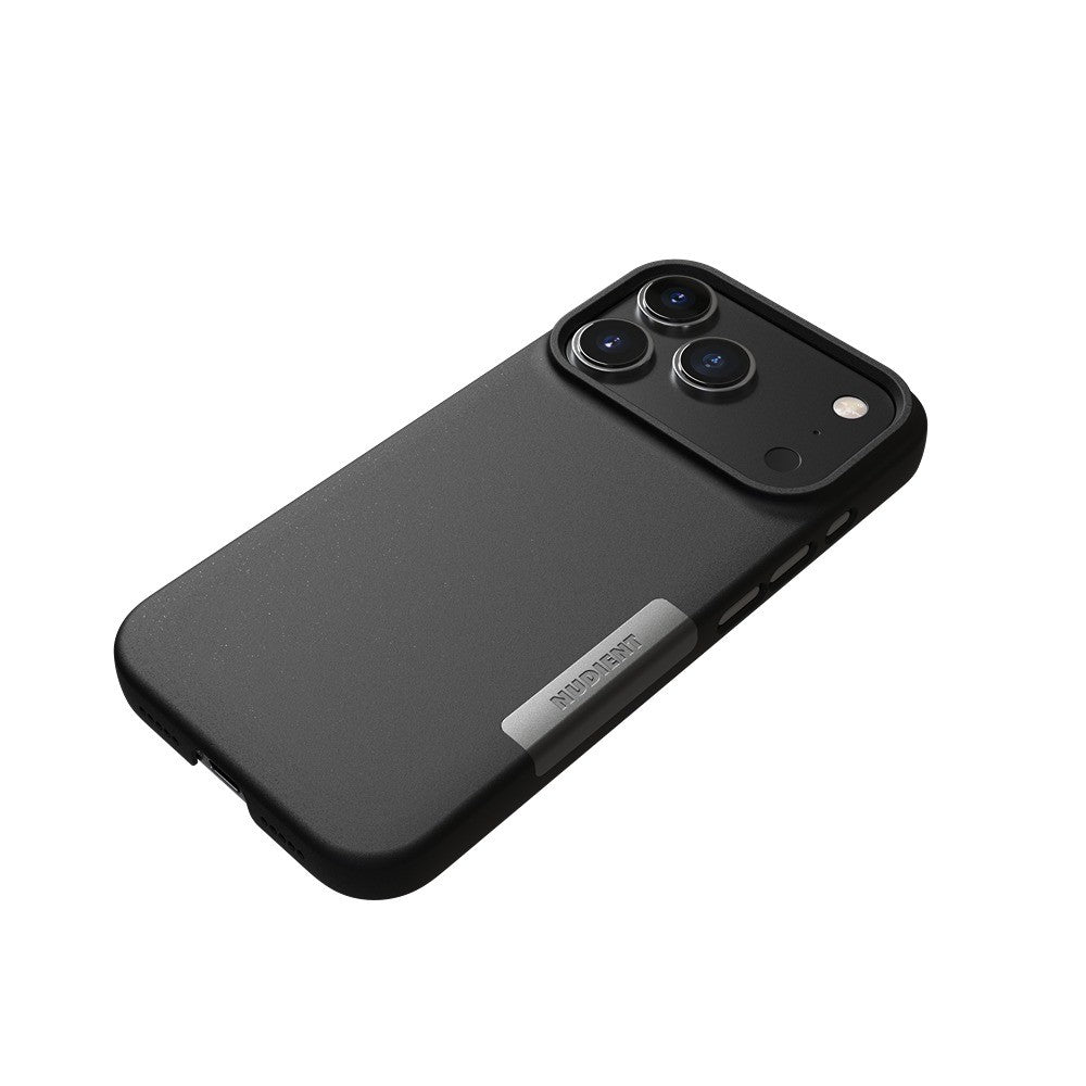 Nudient iPhone 17 Pro/iPhone 18 Pro Kuori Thin Case MagSafe mustemusta