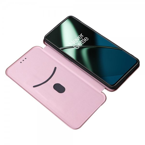 OnePlus 11 Kotelo Hiilikuitukuvio Ruusukulta