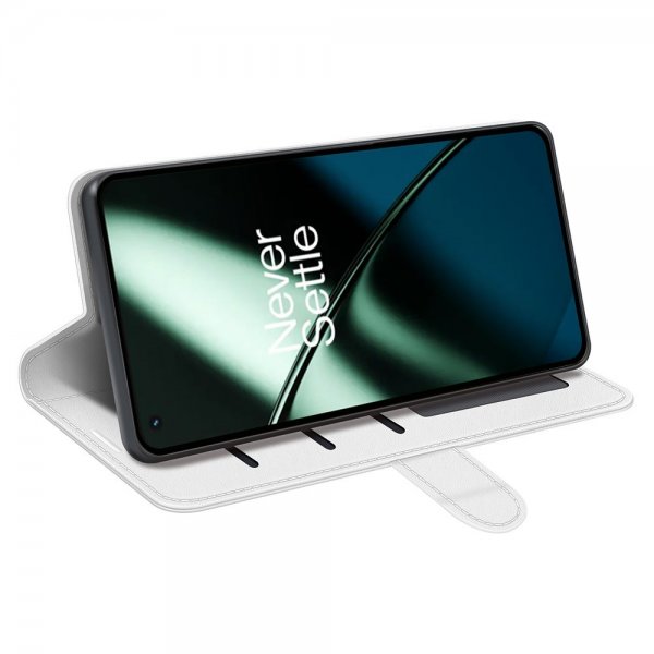 OnePlus 11 Kotelo Nahkarakenne Valkoinen