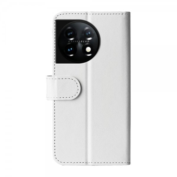OnePlus 11 Kotelo Nahkarakenne Valkoinen