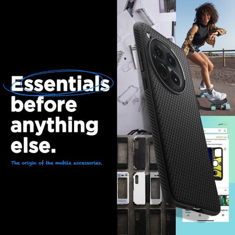 Spigen OnePlus 12 Kuori Liquid Air Matte Black