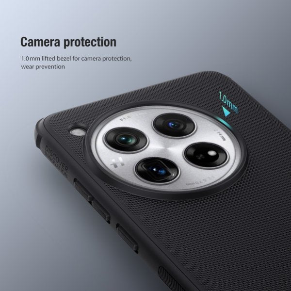 Nillkin OnePlus 12 Suojakuori Super Frosted Shield Pro Musta