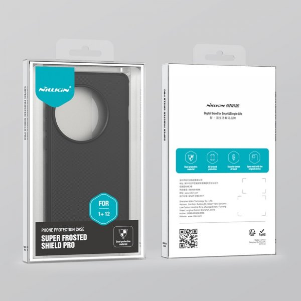Nillkin OnePlus 12 Suojakuori Super Frosted Shield Pro Musta