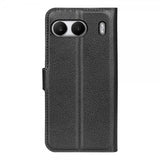 OnePlus Nord 4 -suojakotelo, litsi-nahkakuvio, musta