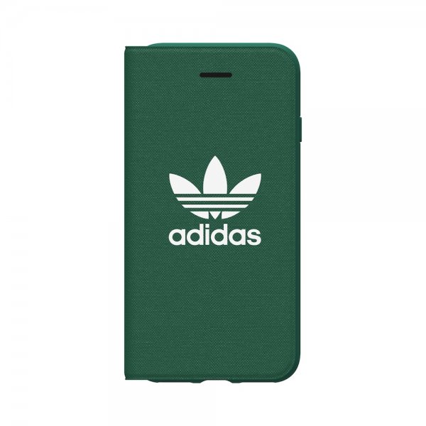 Adidas iPhone 6/6S/7/8/SE-suojakotelo TAI kirjatyyppinen suojakotelo ADICOLOR SS18 Vihreä
