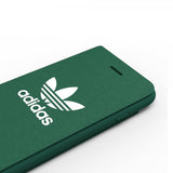 Adidas iPhone 6/6S/7/8/SE-suojakotelo TAI kirjatyyppinen suojakotelo ADICOLOR SS18 Vihreä