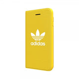 Adidas iPhone 6/6S/7/8/SE suojakuori TAI lompakkokotelo ADICOLOR SS18 keltainen