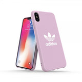 Adidas iPhone Xs Max kuori OR Moulded Case Canvas FW18 Clear Pink