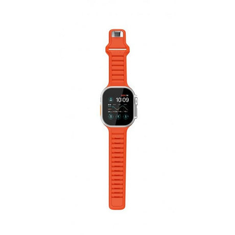 KeyBudz Apple Watch 44/45/46mm/Apple Watch Ultra -ranneke Journey Electric Orange