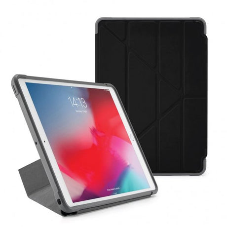 Pipetto iPad Pro 10.5 Origami Shield -kotelo, musta