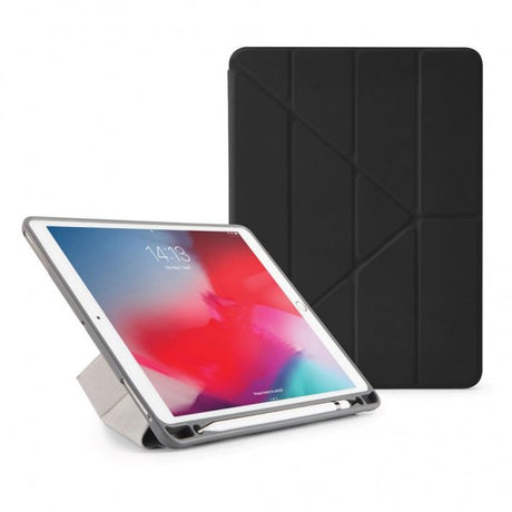 Pipetto iPad Air 2019 (3. sukupolven) Origami-suojakotelo kynäpaikalla, musta