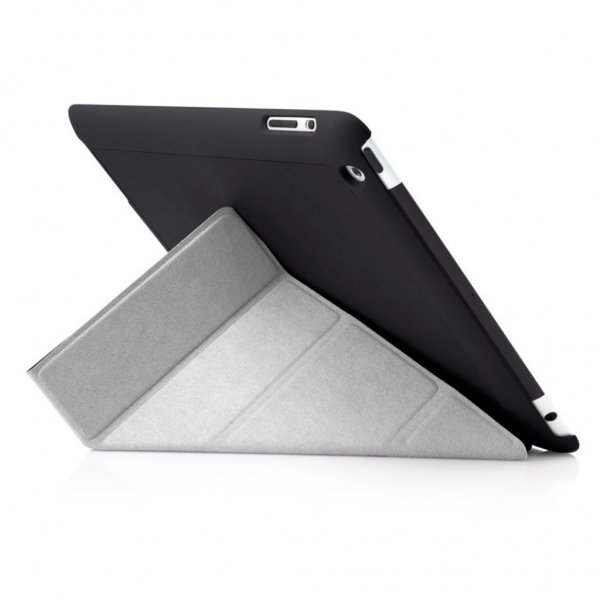 Pipetto iPad 9.7 (sukupolvi 2/3/4) Kotelo Origami Musta