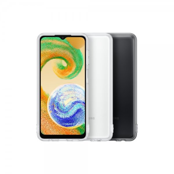 Samsung alkuperäinen Galaxy A04s -puhelinkuori, Soft Clear Cover, läpinäkyvä