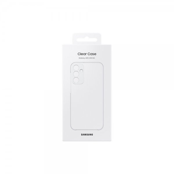 Samsung Alkuperäinen Galaxy A15 Suojakuori Clear Case Läpinäkyvä