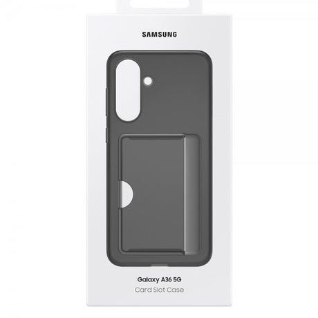 Samsung Original Galaxy A36 suojakuori korttipaikalla, musta