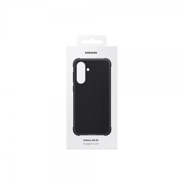 Samsung Original Galaxy A36 Rugged Case -suojakuori, musta