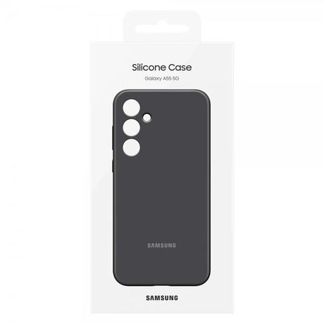 Samsung Original Galaxy A55 -silikonisuojakuori, musta