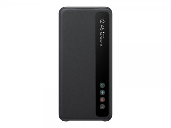 Samsung alkuperäinen Galaxy S20 -suojakotelo Smart Clear View Cover, musta