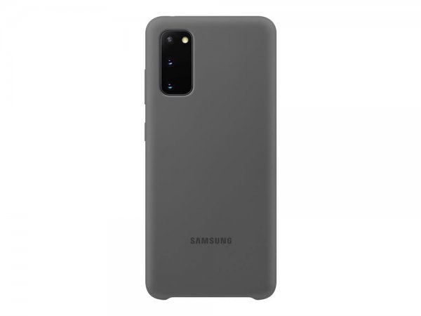 Samsung alkuperäinen Galaxy S20 kuori, silikonisuoja, harmaa