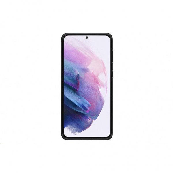 Samsung alkuperäinen Galaxy S21 Plus -kuori, nahkakansi, musta