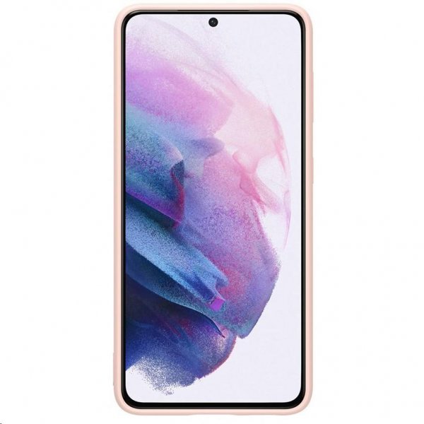 Samsung alkuperäinen Galaxy S21 Plus -kuori silikonikuori, vaaleanpunainen