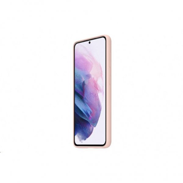 Samsung alkuperäinen Galaxy S21 Plus -kuori silikonikuori, vaaleanpunainen
