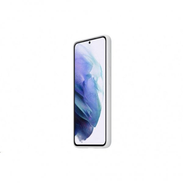 Samsung alkuperäinen Galaxy S21 -kuori, silikonisuojus, vaaleanharmaa