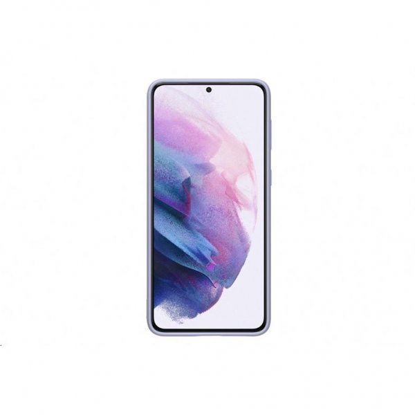 Samsung Alkuperäinen Galaxy S21 Silikonisuojakuori Violetti