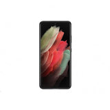 Samsung Alkuperäinen Galaxy S21 Ultra Suojakuori Nahka Musta