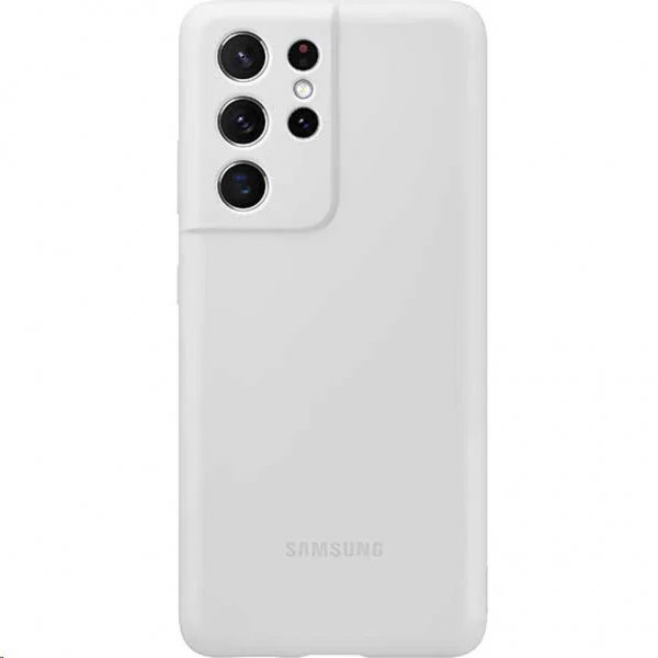 Samsung Alkuperäinen Galaxy S21 Ultra -silikonisuojakuori, vaaleanharmaa