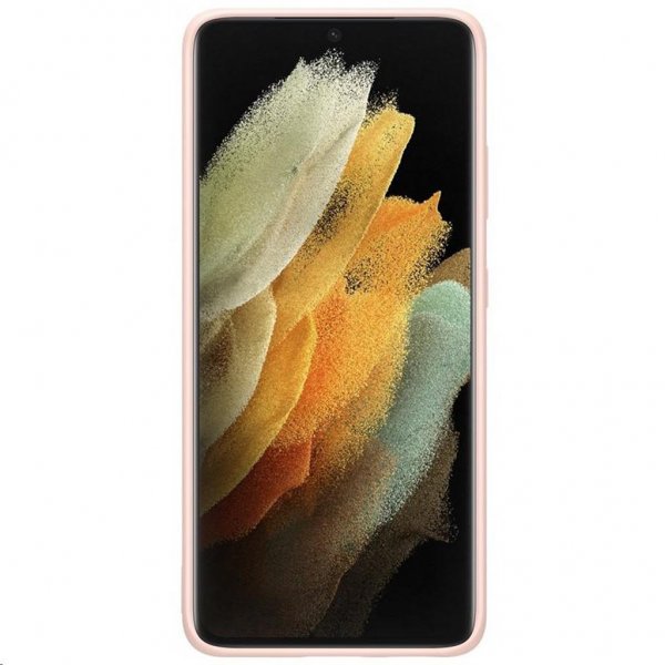 Samsung alkuperäinen Galaxy S21 Ultra -silikonisuojakuori, pinkki